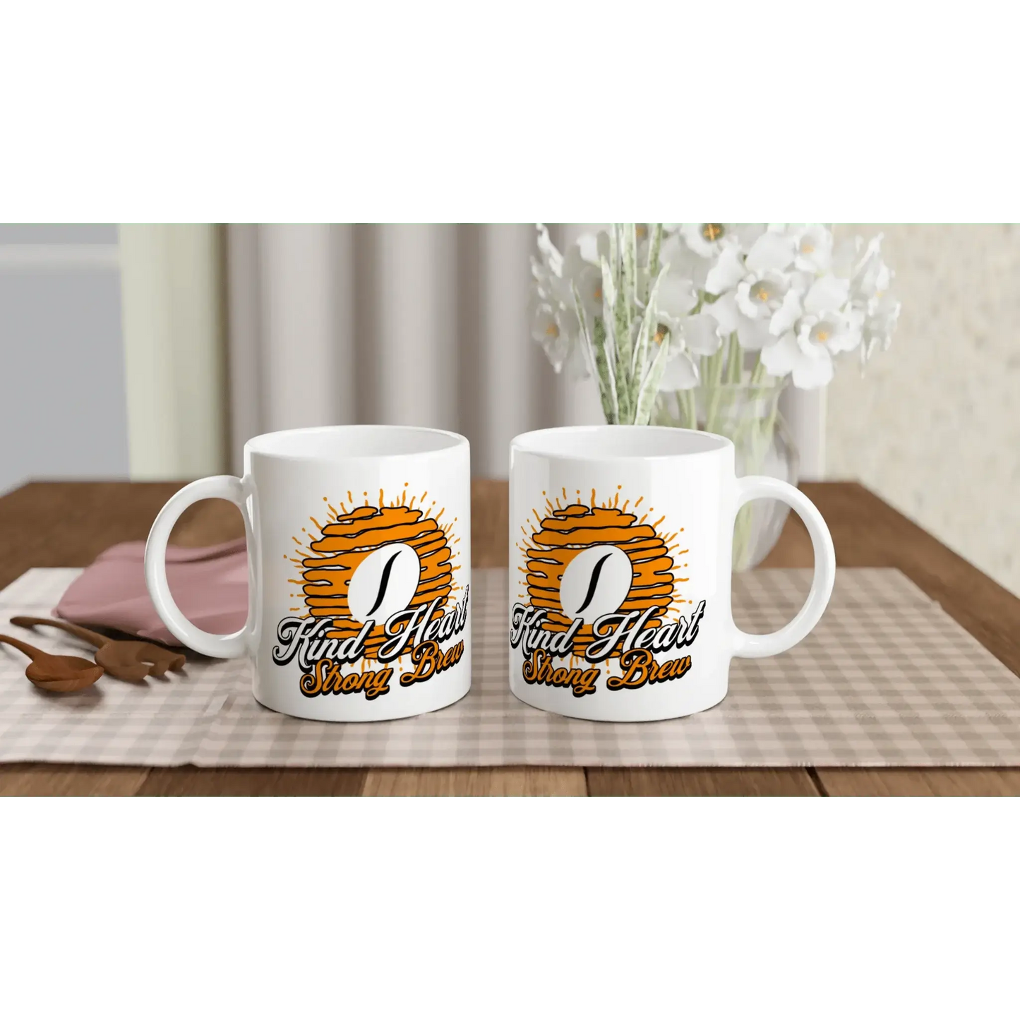 White 11oz Ceramic Mug - Mood In A Mug