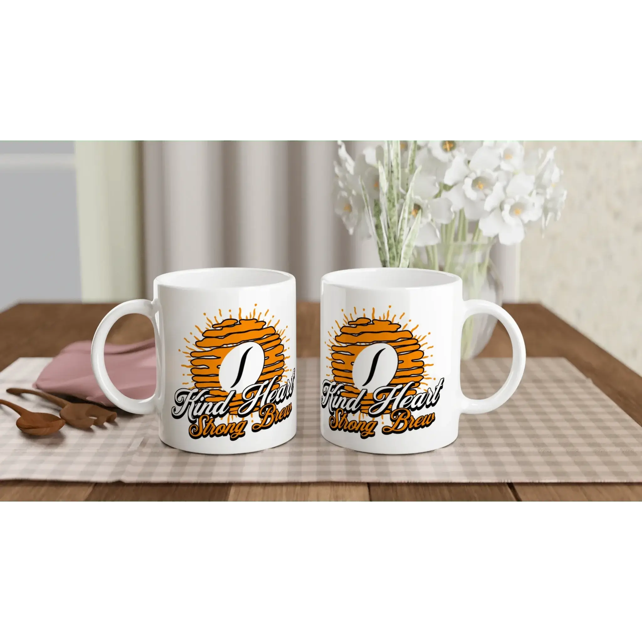 White 11oz Ceramic Mug - Mood In A Mug