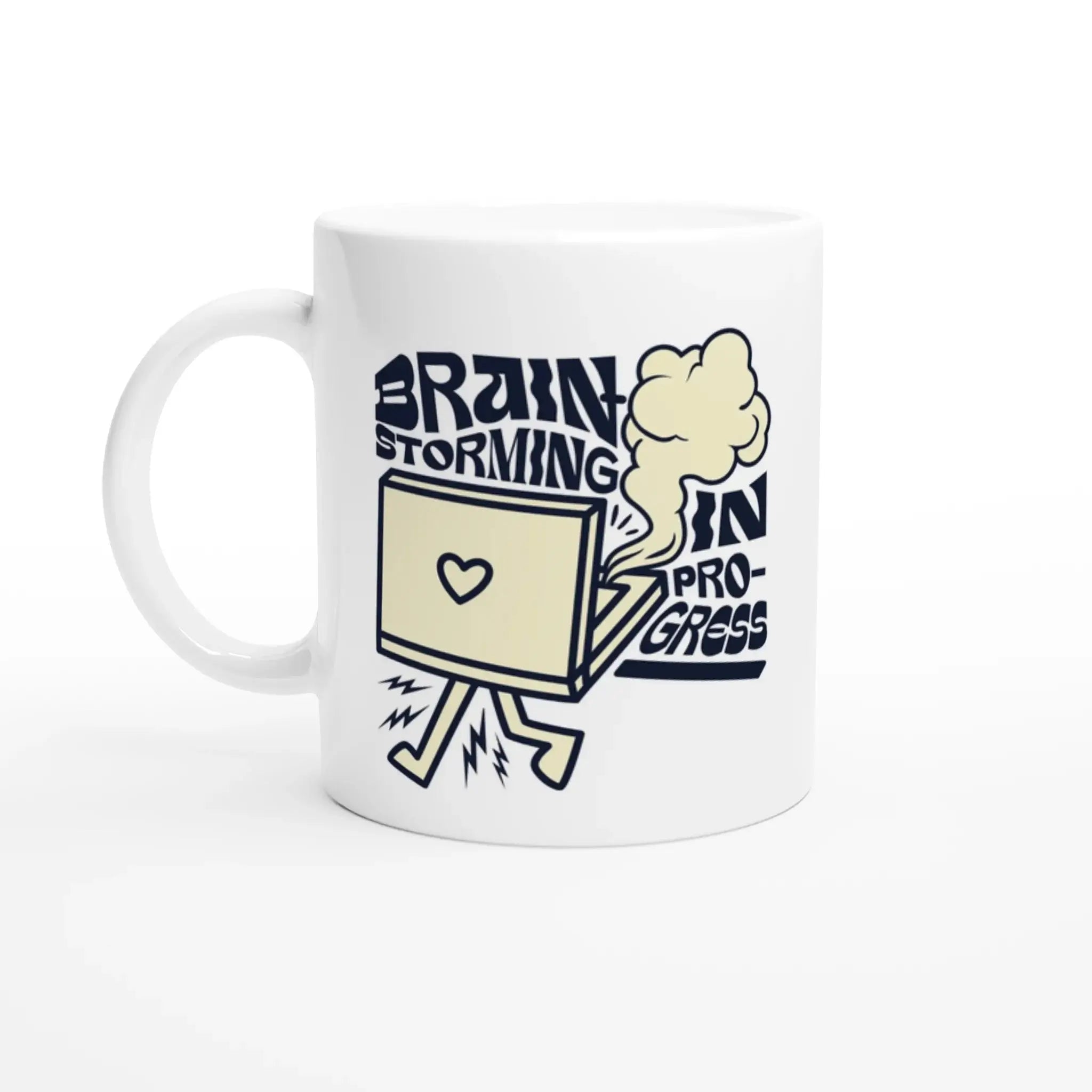White 11oz Ceramic Mug - Mood In A Mug