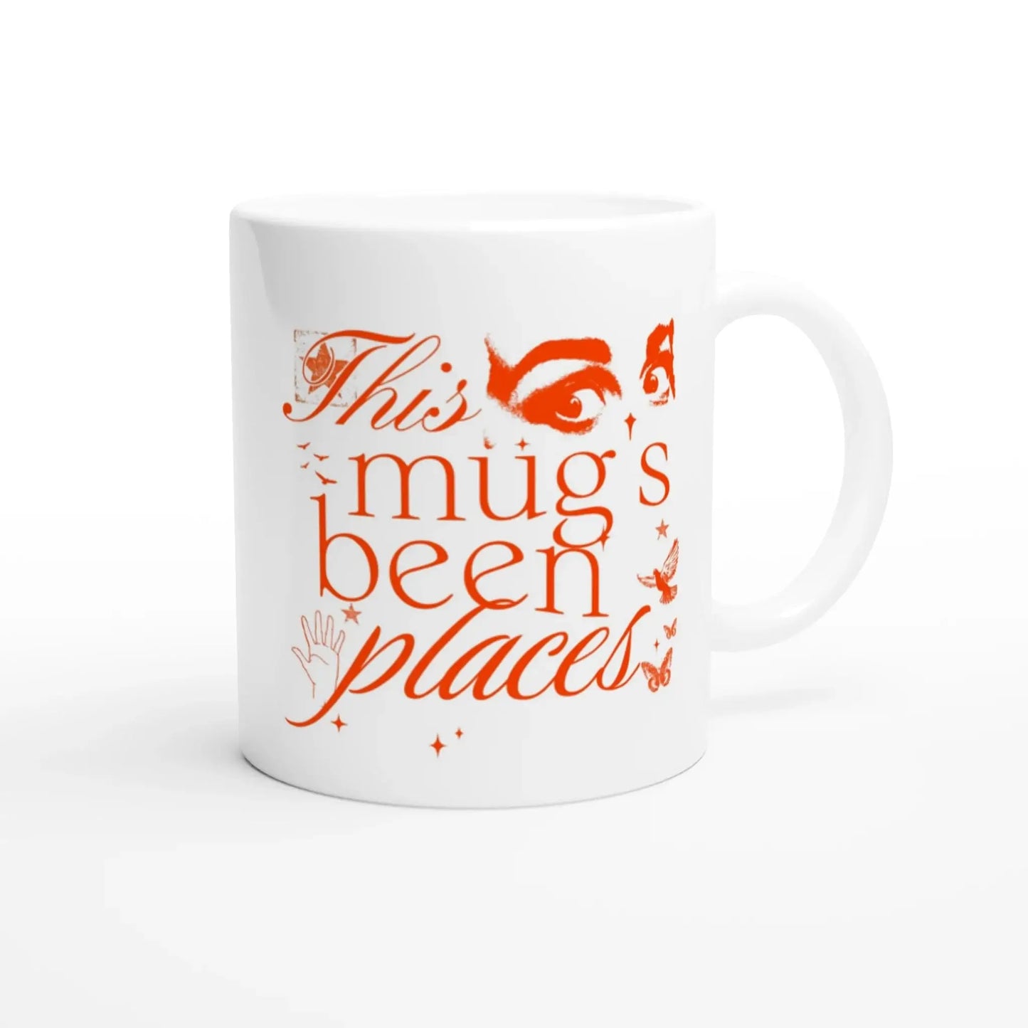 White 11oz Ceramic Mug - Mood In A Mug
