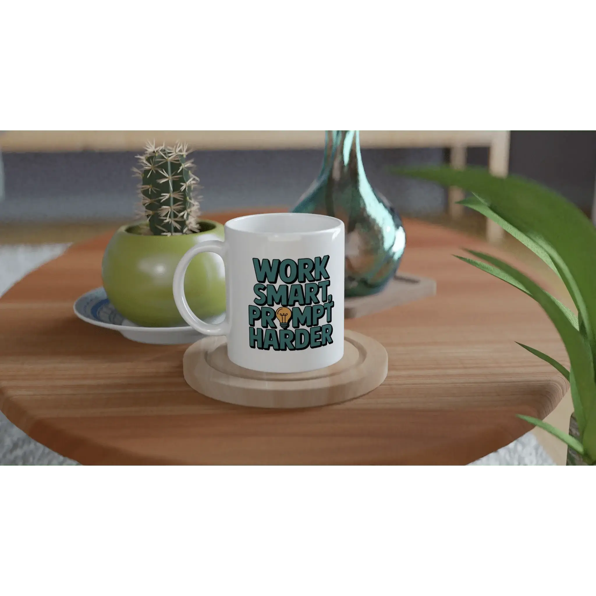 Work Smart Prompt Harder Mug - Mood In A Mug