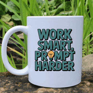 Work Smart Prompt Harder Mug - Mood In A Mug